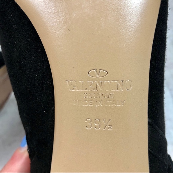 Valentino Garavani Suede Heel Ankle Bootie - Picture 7 of 8